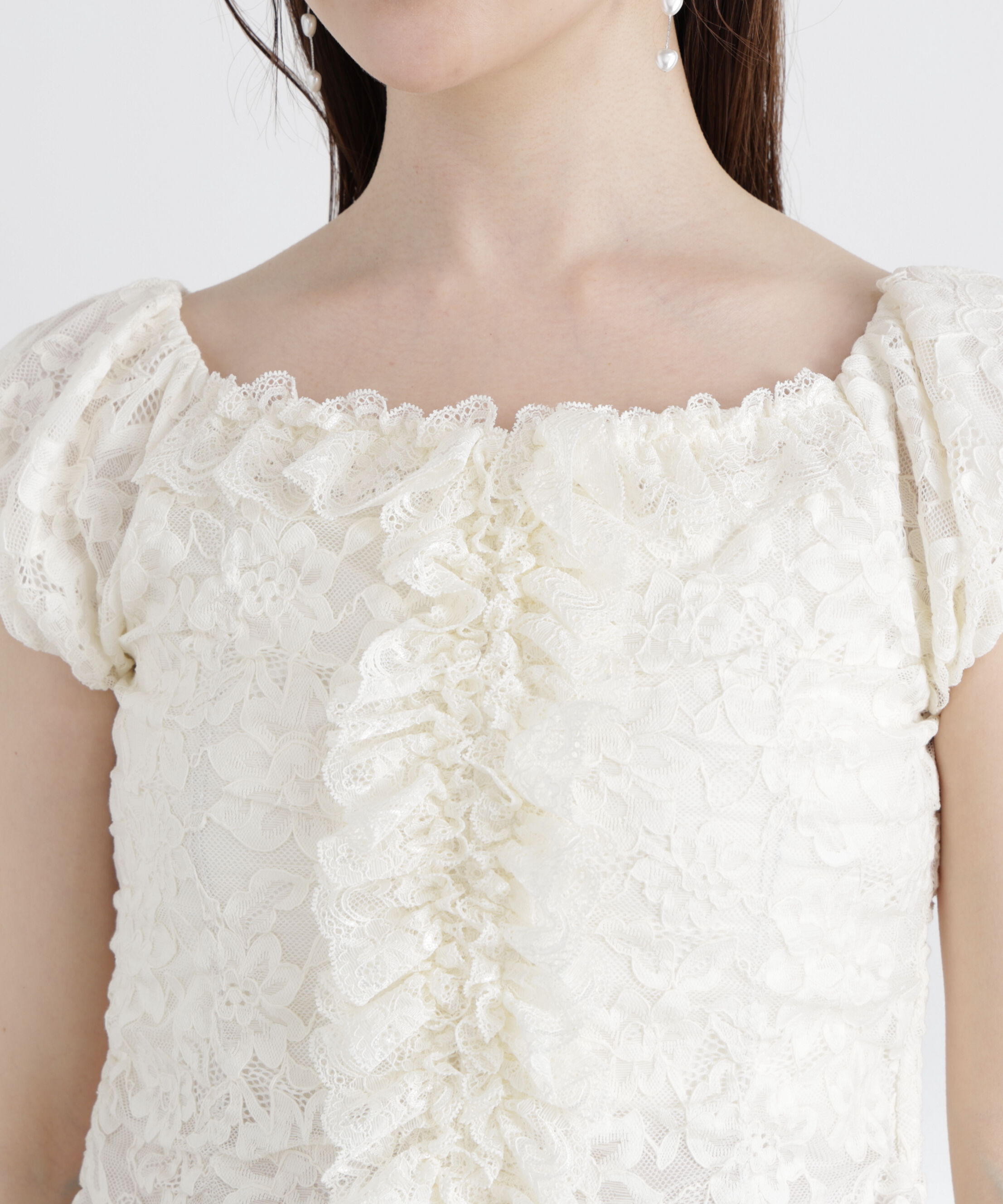 PROPORTION BODY DRESSING「〈a/mie〉レースフリルカットソー」|Tシャツ・カットソー|