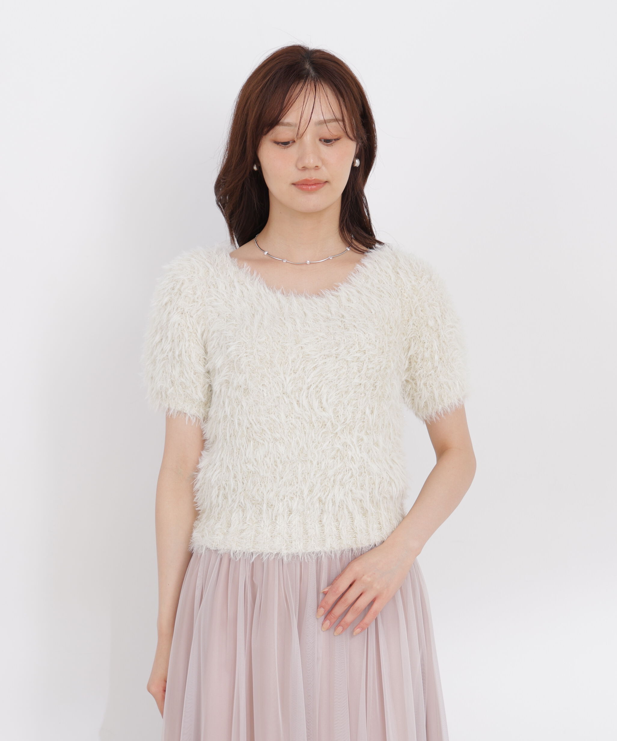 PROPORTION BODY DRESSING「ラメフェザーニット」|ニット・セーター|
