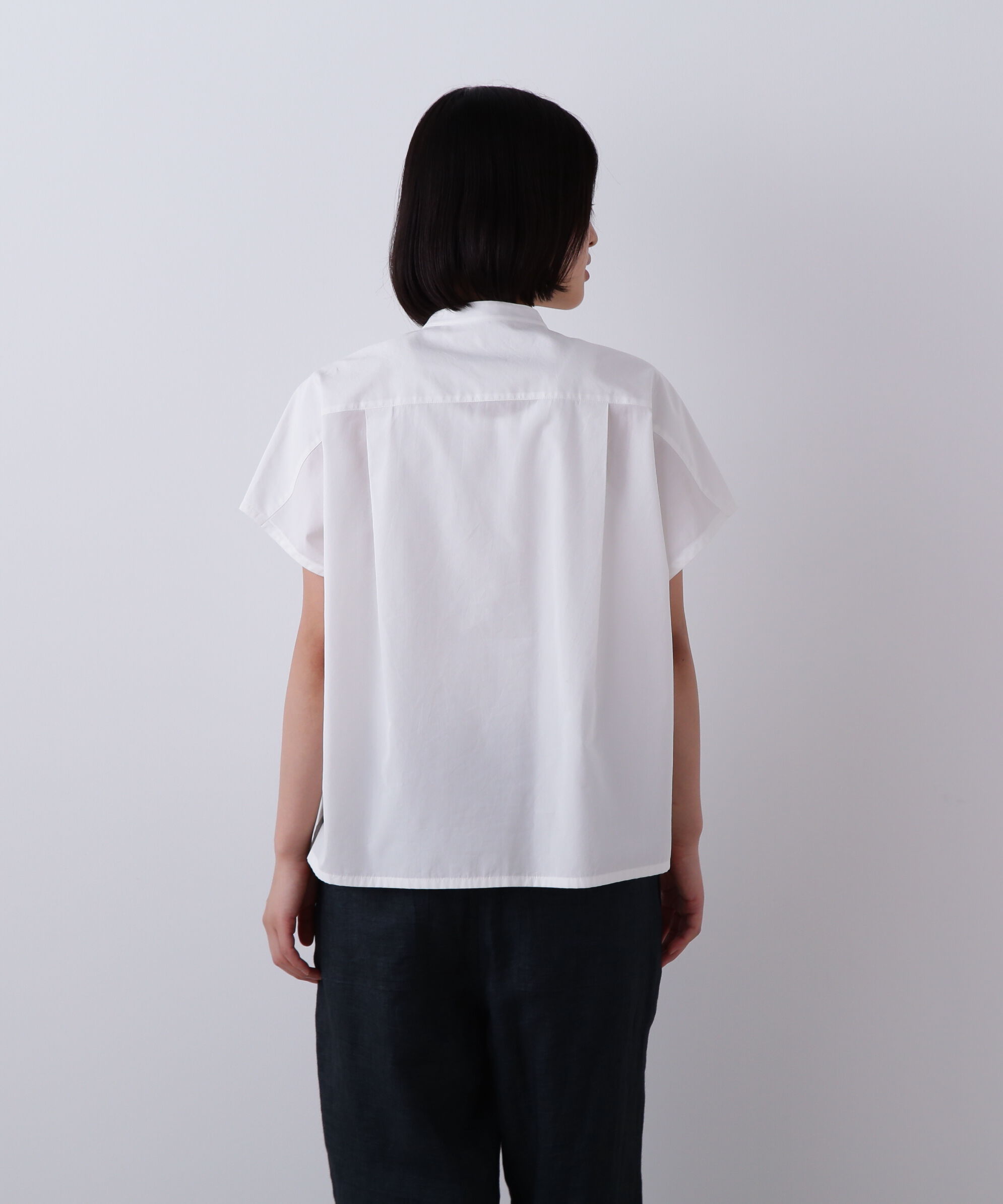YLEVE 「YLEVE / COTTON CUPRA HALF ZIP SHIRT」|シャツ・ブラウス|