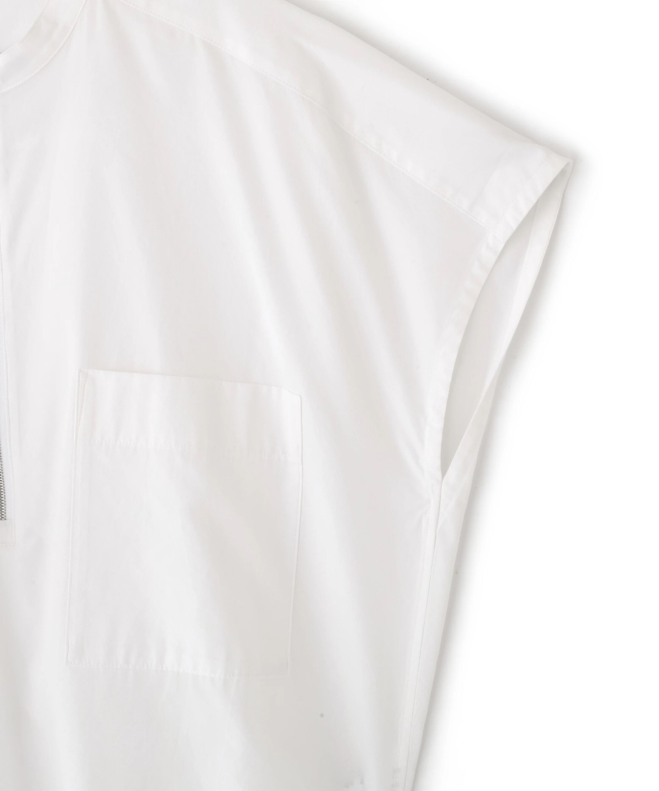 YLEVE 「YLEVE / COTTON CUPRA HALF ZIP SHIRT」|シャツ・ブラウス|