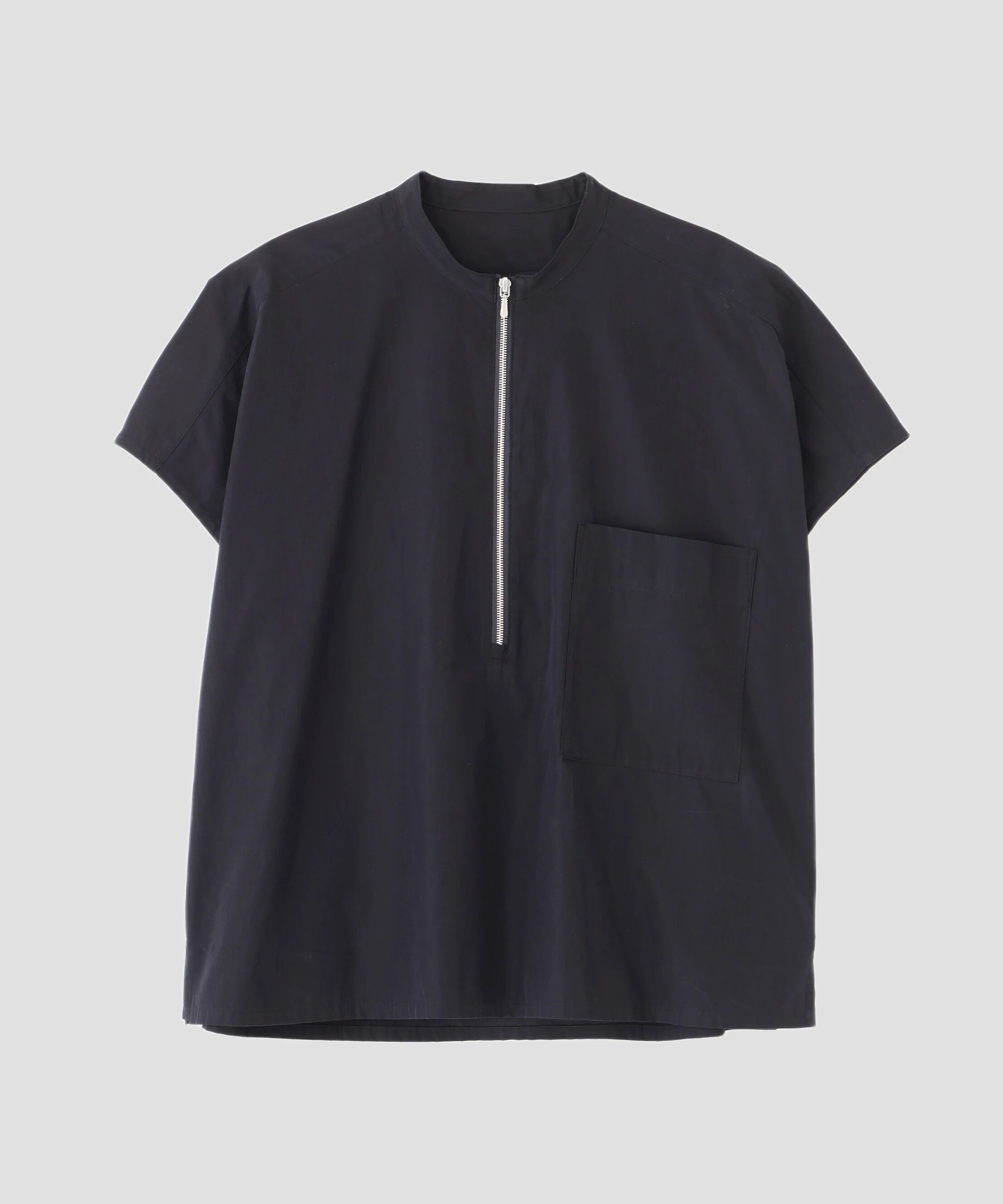 YLEVE 「YLEVE / COTTON CUPRA HALF ZIP SHIRT」|シャツ・ブラウス|