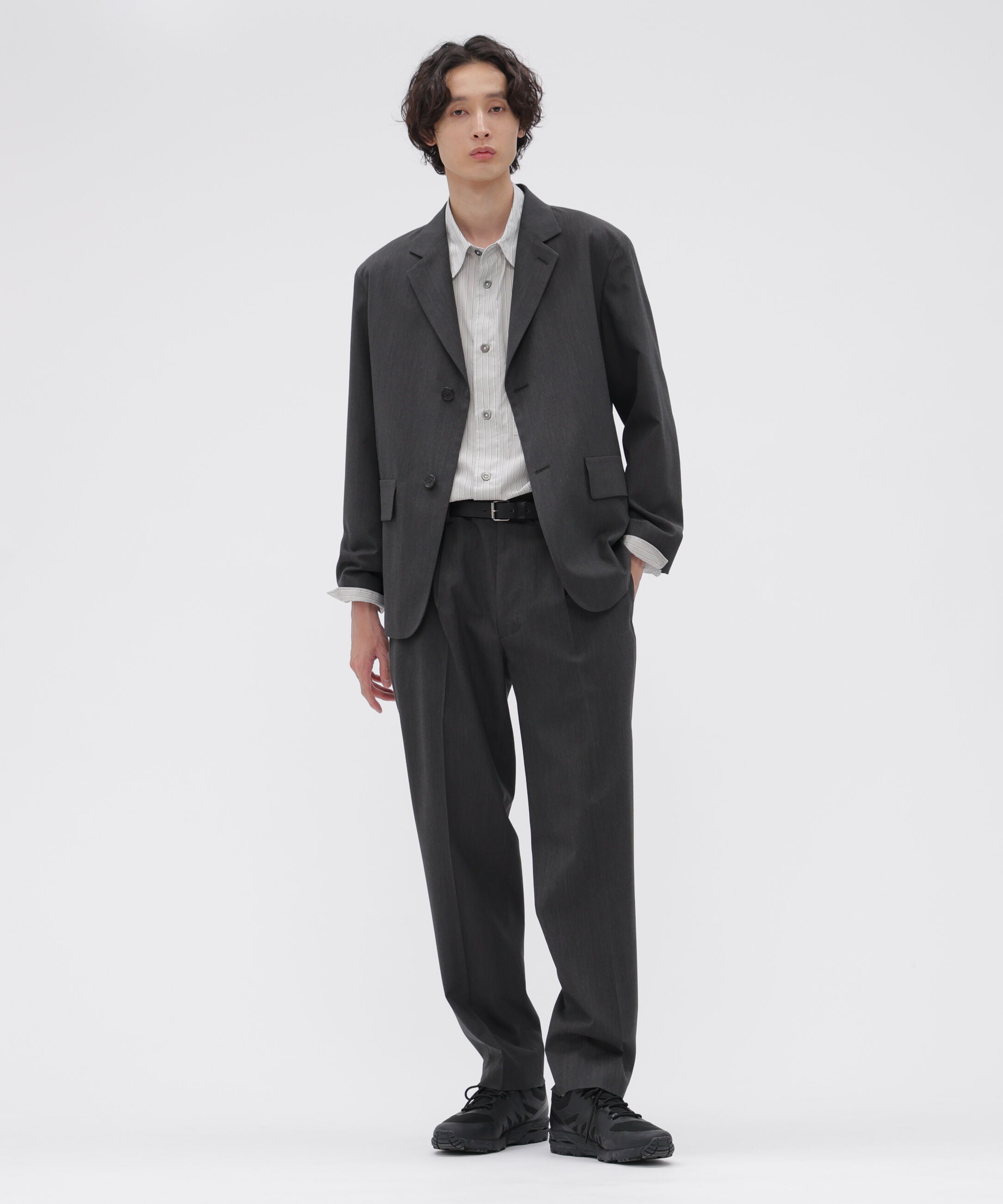 MARGARET HOWELL「COTTON SILK STRIPE SHIRT」|シャツ・ブラウス|