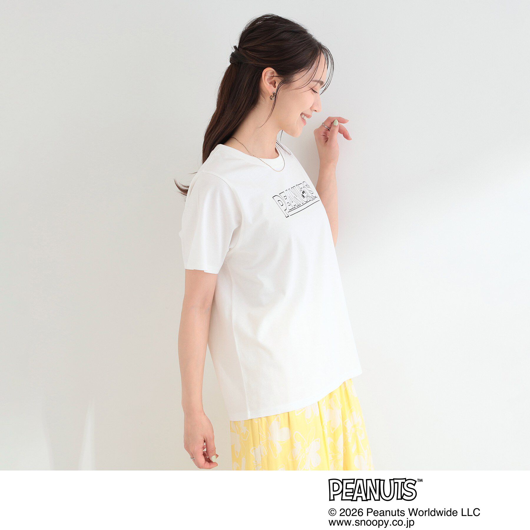SHOO･LA･RUE「【PEANUTS】ひんやりプリントTシャツ」|Tシャツ・カットソー|