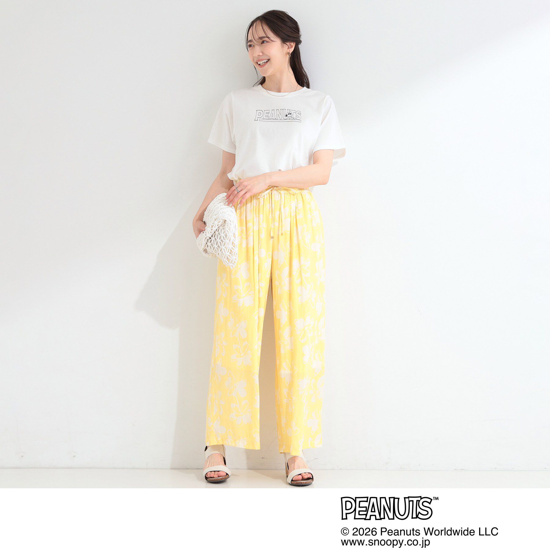 SHOO･LA･RUE「【PEANUTS】ひんやりプリントTシャツ」|Tシャツ・カットソー|