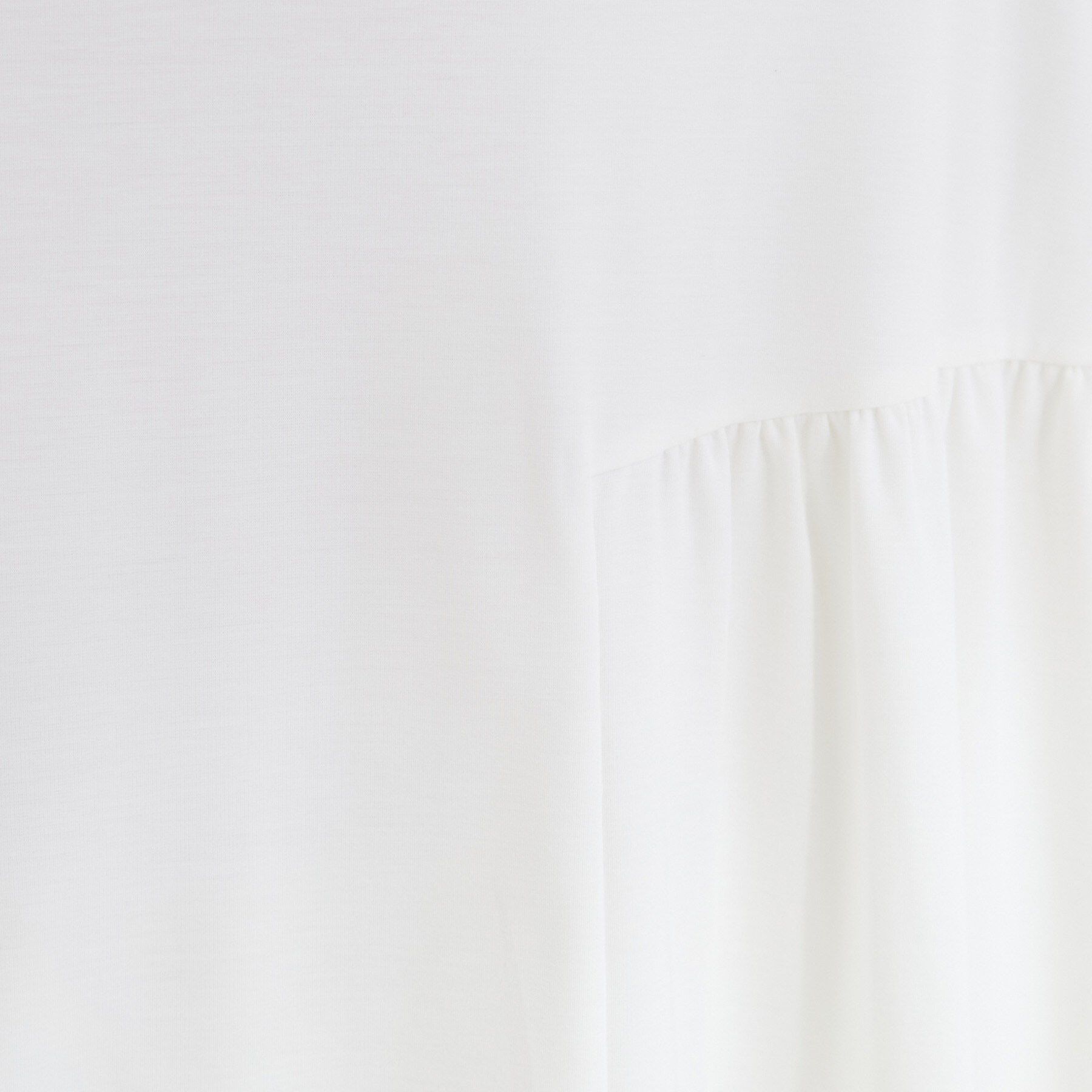SHOO･LA･RUE「【ひんやり/UV/体型カバー】インせず着られる サイドギャザー切替トップス」|Tシャツ・カットソー|