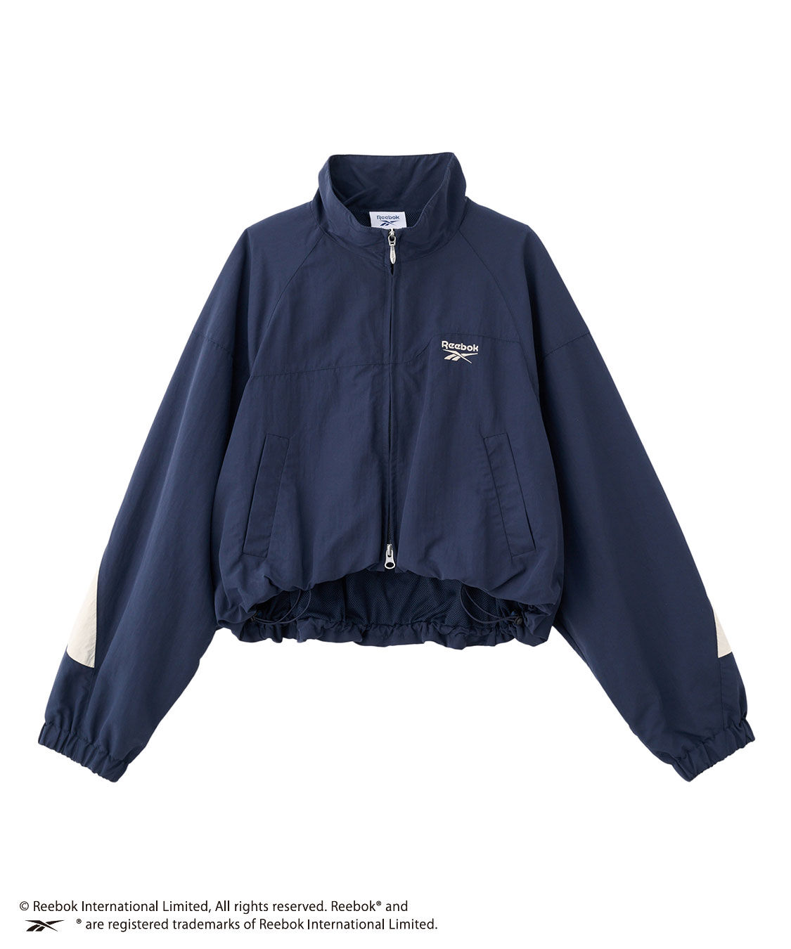 COCO DEAL「《COCO DEAL/Reebok》クロップド丈バルーンブルゾン」|ブルゾン・スタジャン|ネイビー