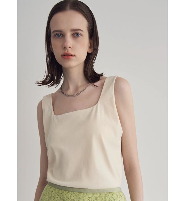 ELENDEEK「FROCKY TULLE PAD TANK」|タンクトップ|