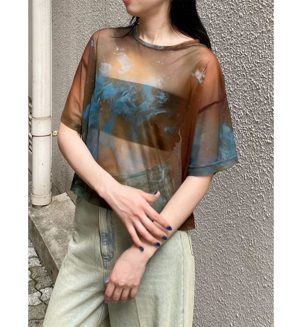 MURUA「【LIA KIMURA&times;MURUA】シアーTシャツ」|Tシャツ・カットソー|