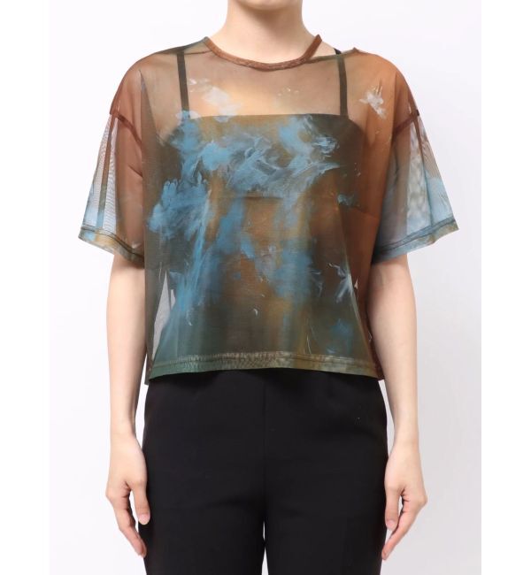 MURUA「【LIA KIMURA&times;MURUA】シアーTシャツ」|Tシャツ・カットソー|