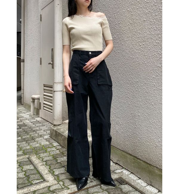 MURUA「コーティングコットンカーゴパンツ」|カーゴ|