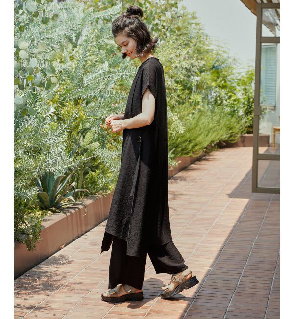 IKKA LOUNGE「【2点セット】冷感スラブシャツワンピースセット」|ワンピース|