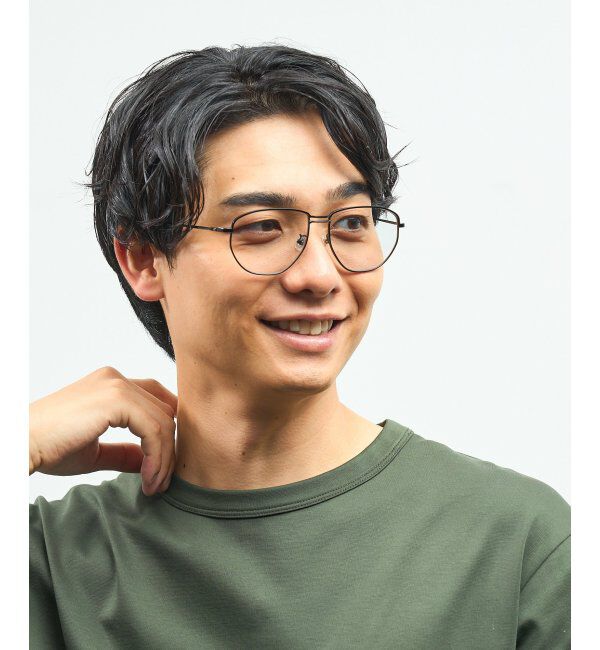  「Zoff｜takashi kumagai ウェリントン型 サングラス メタルフレーム｜ツーブリッジ｜紫外線対策 UVカット  」|サングラス|
