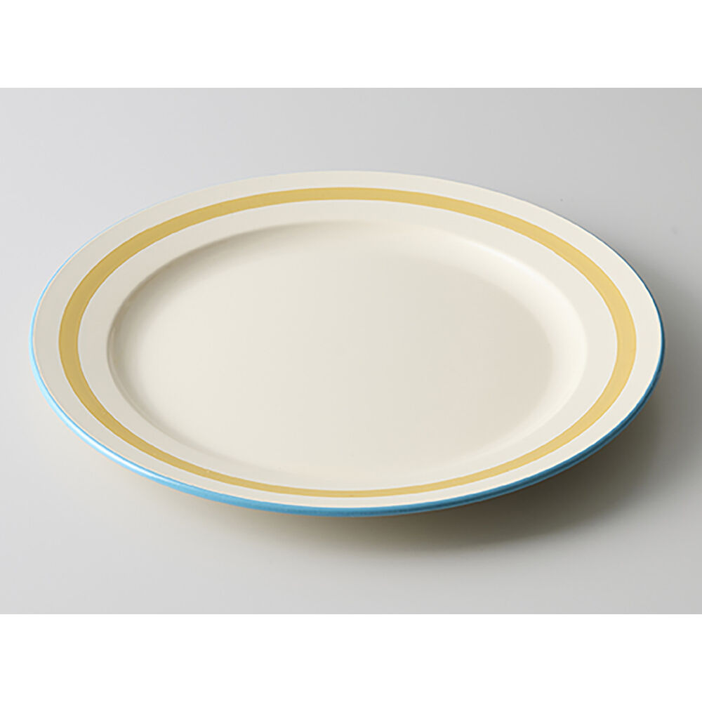 BACKYARD FAMILY「お皿 おしゃれ シンプル 通販 日本製 24cm 皿 丸皿 パスタ皿 サラダプレート 中皿」|食器・キッチングッズ|イエロー1