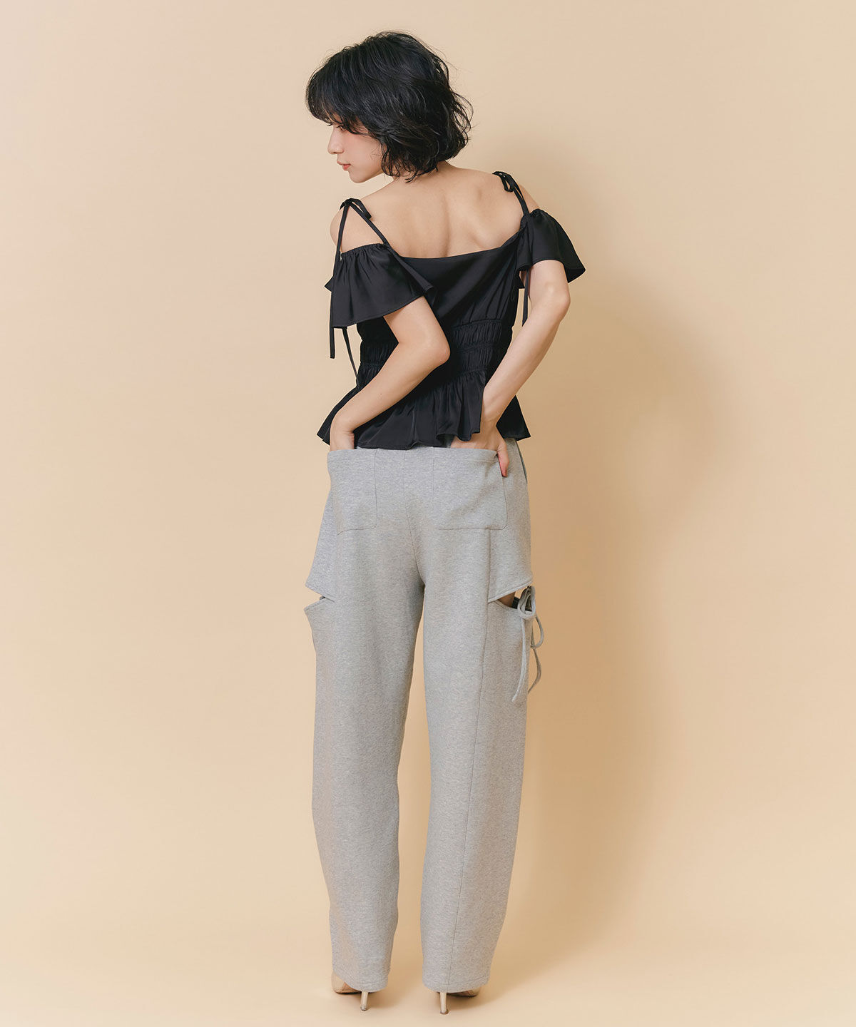 REDYAZEL「ウエストレースサイドカットアウトパンツ」|その他|