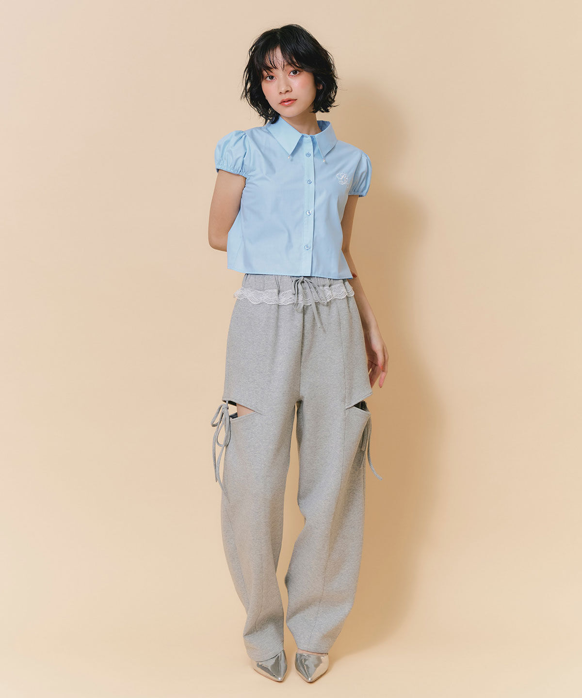 REDYAZEL「ウエストレースサイドカットアウトパンツ」|その他|