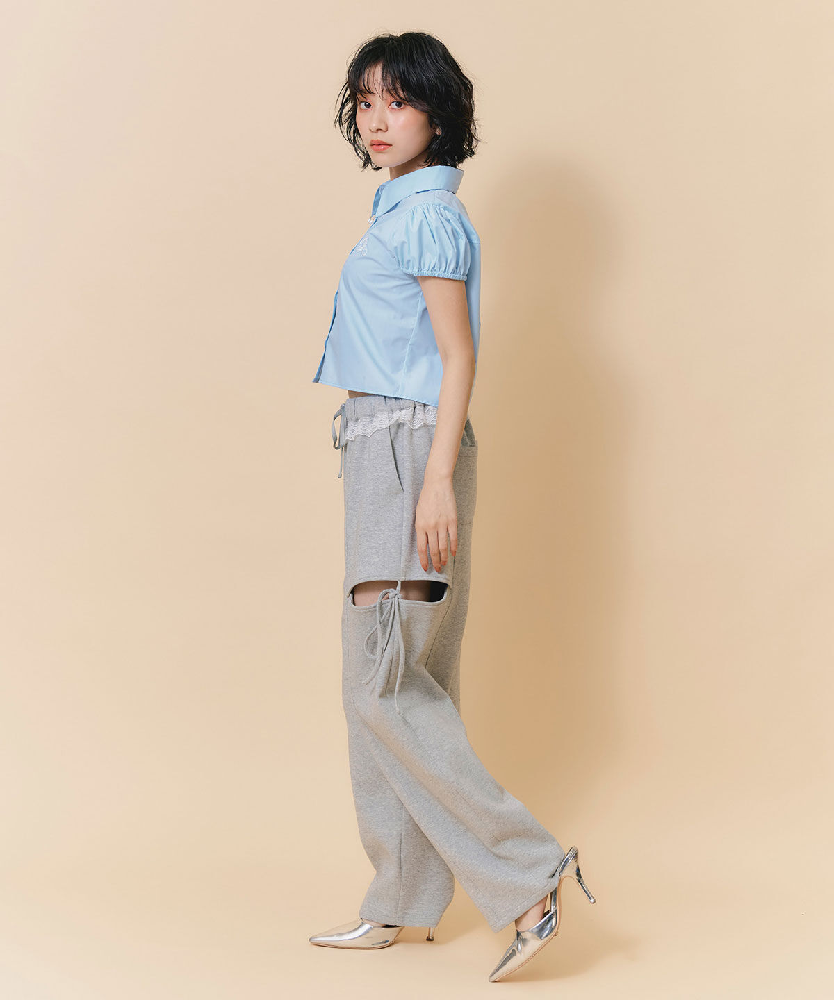 REDYAZEL「ウエストレースサイドカットアウトパンツ」|その他|