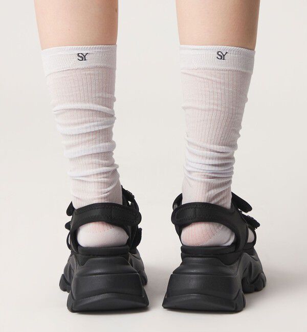 SY UNITED ARROWS「＜SY＞ シアーリブソックス」|ソックス|