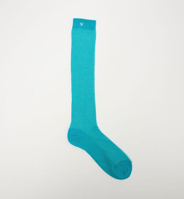 SY UNITED ARROWS「＜SY＞ シアーリブソックス」|ソックス|TURQUOISE