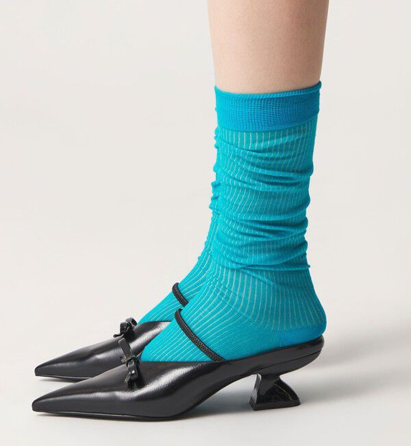 SY UNITED ARROWS「＜SY＞ シアーリブソックス」|ソックス|