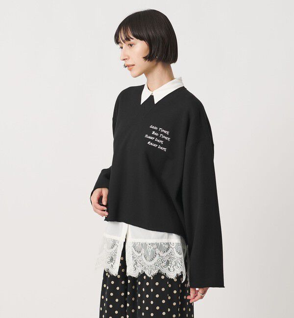 UNITED ARROWS「＜SACRA＞エンブロイダリー スウェット」|スウェット・ジャージ|