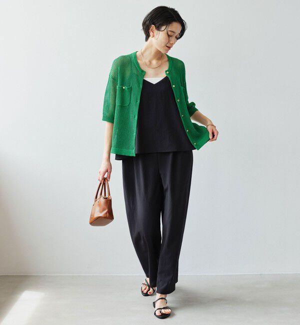 UNITED ARROWS green label relaxing「デイリーメッシュカーデ ウォッシャブル」|カーディガン|