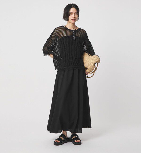 UNITED ARROWS green label relaxing「［size SHORT/TALLあり］ドライクロス フレアスカート マシンウォッシャブル  通気性」|フレア|