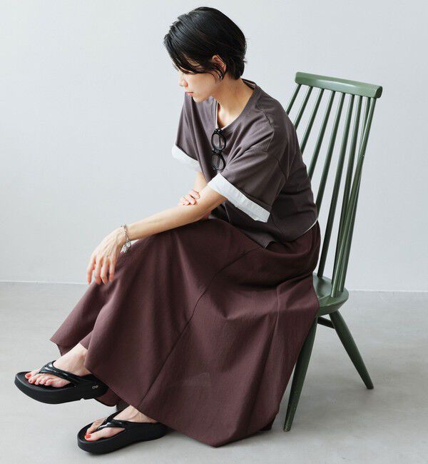 UNITED ARROWS green label relaxing「［size SHORT/TALLあり］ドライクロス フレアスカート マシンウォッシャブル  通気性」|フレア|