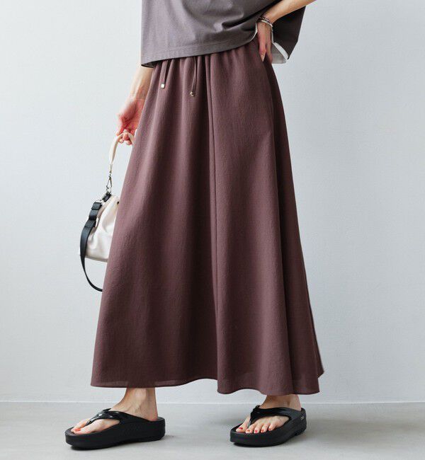 UNITED ARROWS green label relaxing「［size SHORT/TALLあり］ドライクロス フレアスカート マシンウォッシャブル  通気性」|フレア|