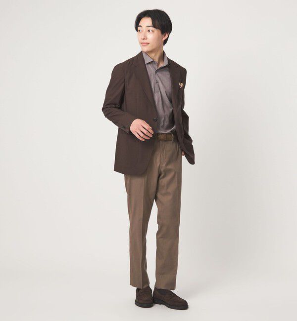 UNITED ARROWS green label relaxing「A+ COOL ロイヤルオックス スタンダード アジャスター NP スラックス -ウォッシャブル・接触冷感・吸水速乾」|スラックス|