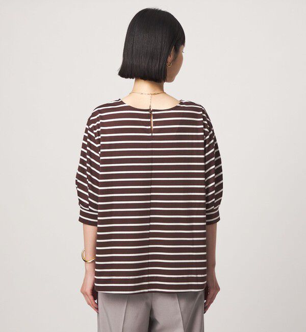 UNITED ARROWS green label relaxing「フォルム スリーブ ボーダー Tシャツ」|Tシャツ・カットソー|