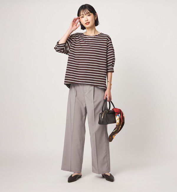 UNITED ARROWS green label relaxing「フォルム スリーブ ボーダー Tシャツ」|Tシャツ・カットソー|