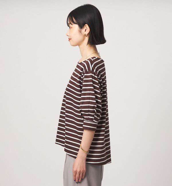 UNITED ARROWS green label relaxing「フォルム スリーブ ボーダー Tシャツ」|Tシャツ・カットソー|