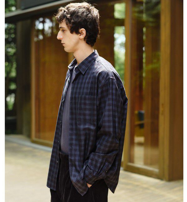 UNITED ARROWS green label relaxing「トーマスメイソン ビエラ チェック  ジャストルーズ レギュラーカラー 長袖 シャツ」|シャツ・ブラウス|