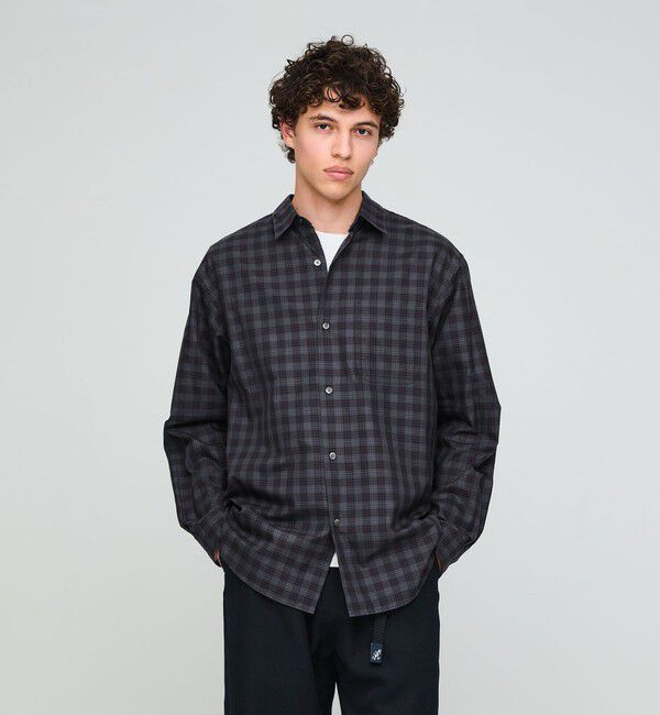 UNITED ARROWS green label relaxing「トーマスメイソン ビエラ チェック  ジャストルーズ レギュラーカラー 長袖 シャツ」|シャツ・ブラウス|