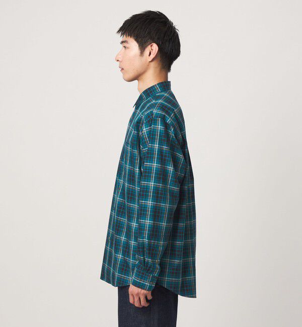 UNITED ARROWS green label relaxing「トーマスメイソン ビエラ チェック  ジャストルーズ レギュラーカラー 長袖 シャツ」|シャツ・ブラウス|