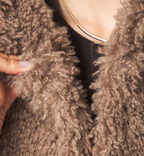 UNITED ARROWS green label relaxing「【別注】＜VINCENT PRADIER＞フェイクファー フード ベスト」|ベスト・ジレ|