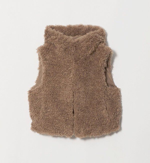 UNITED ARROWS green label relaxing「【別注】＜VINCENT PRADIER＞フェイクファー フード ベスト」|ベスト・ジレ|