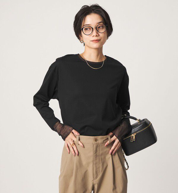 UNITED ARROWS green label relaxing「ソデ チュール プルオーバー カットソー」|Tシャツ・カットソー|