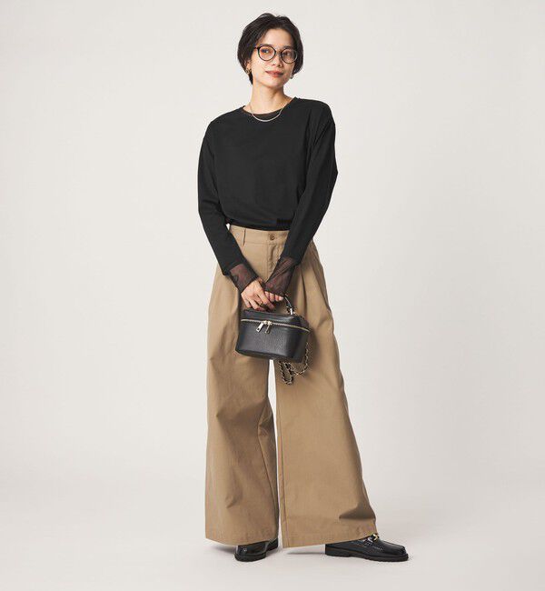 UNITED ARROWS green label relaxing「ソデ チュール プルオーバー カットソー」|Tシャツ・カットソー|