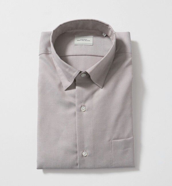 UNITED ARROWS green label relaxing「エブリット コットンオックス ソリッド スナップ ボタンダウン シャツ -イージーアイロン-」|シャツ・ブラウス|BEIGE