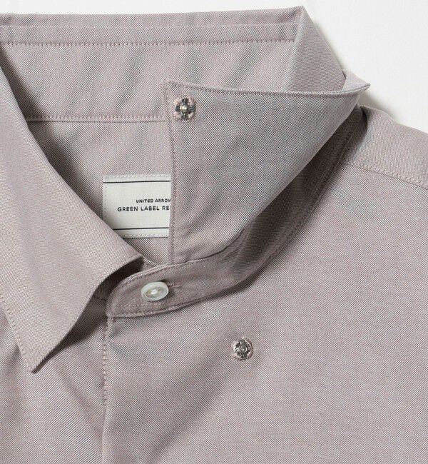 UNITED ARROWS green label relaxing「エブリット コットンオックス ソリッド スナップ ボタンダウン シャツ -イージーアイロン-」|シャツ・ブラウス|