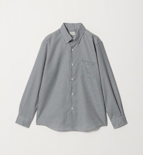 UNITED ARROWS green label relaxing「エブリット コットンオックス ギンガムチェック スナップ ボタンダウン シャツ -イージーアイロン-」|シャツ・ブラウス|