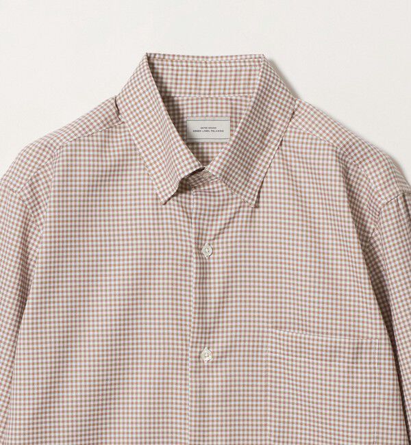 UNITED ARROWS green label relaxing「エブリット コットンオックス ギンガムチェック スナップ ボタンダウン シャツ -イージーアイロン-」|シャツ・ブラウス|