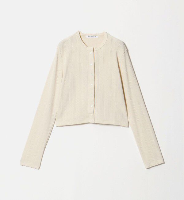 BEAUTY&YOUTH UNITED ARROWS「コットン パターンメッシュ カーディガン ウォッシャブル」|カーディガン|