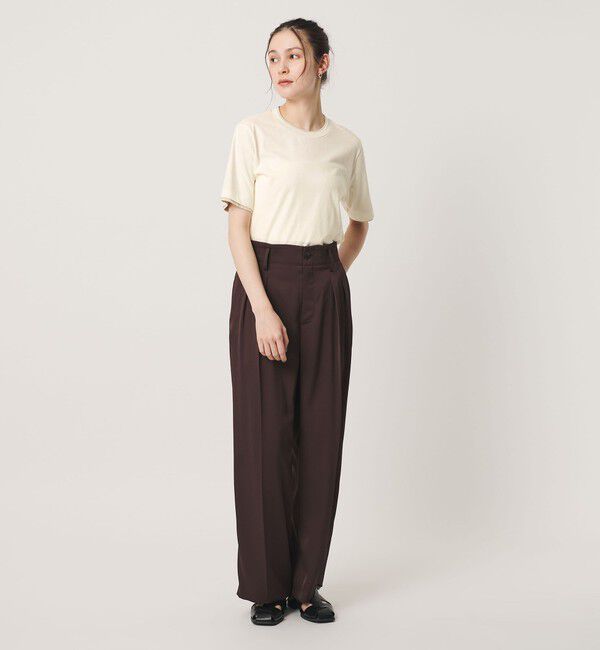 BEAUTY&YOUTH UNITED ARROWS「麻コットン レイヤード クルーネック Tシャツ」|Tシャツ・カットソー|