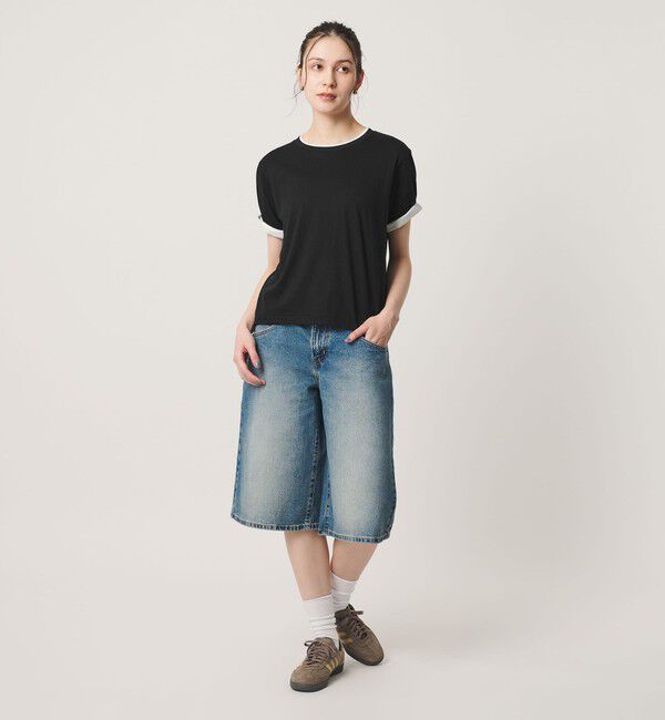 BEAUTY&YOUTH UNITED ARROWS「麻コットン レイヤード クルーネック Tシャツ」|Tシャツ・カットソー|