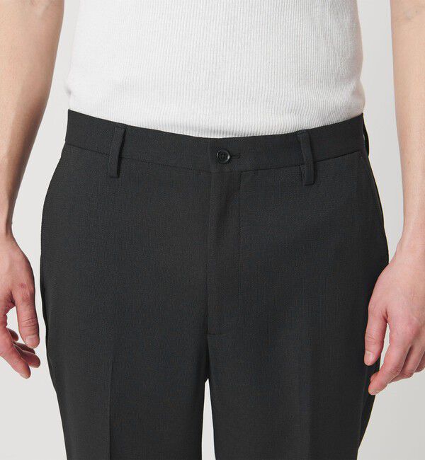 BEAUTY&YOUTH UNITED ARROWS「【WEB限定 WARDROBE SMART】フラックスライク テーパード アンクルパンツ【吸水速乾・UVカット】」|スラックス|