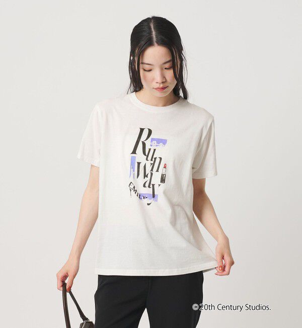 BEAUTY&YOUTH UNITED ARROWS「【別注】＜プラダを着た悪魔2＞ シアー プリント Tシャツ」|Tシャツ・カットソー|