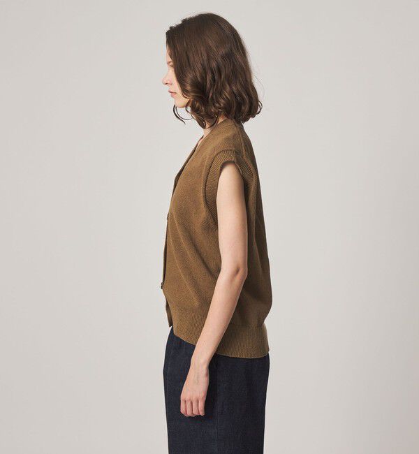 STEVEN ALAN「＜Steven Alan＞コットン ナイロン Vネック ベスト」|ベスト・ジレ|