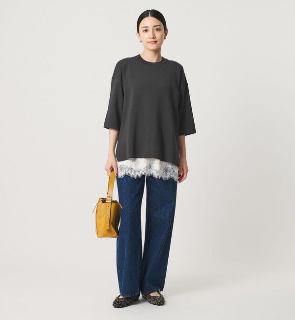 BEAUTY&YOUTH UNITED ARROWS「コットンポリエステル ハーフスリーブ ニットプルオーバー ウォッシャブル」|ニット・セーター|